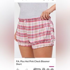 Perter Alexander Women's Hot Pink Check Bloomer Shorts XS